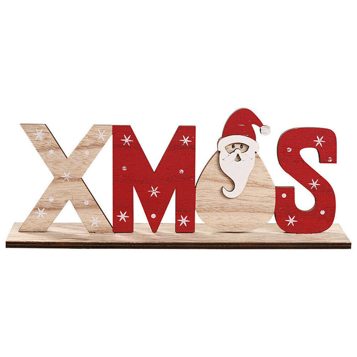 Vikbua™ Håndmalte julepynt i tre med nisse, snømann og reinsdyr