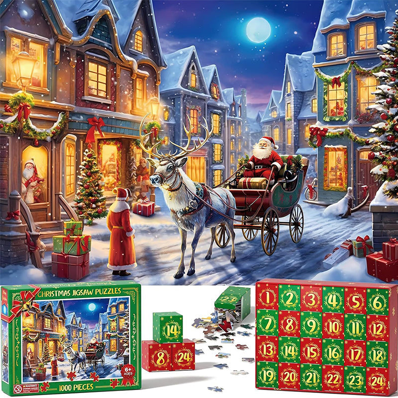 Vikbua™ Julekalender med puslespill – overraskende julemotiv bit for bit
