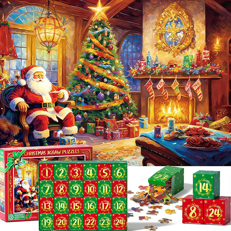 Vikbua™ Julekalender med puslespill – overraskende julemotiv bit for bit