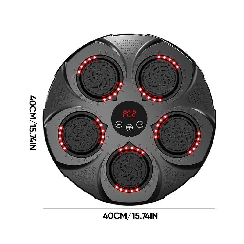 Vikbua™ Veggmontert boksemaskin med musikk, Bluetooth og lys