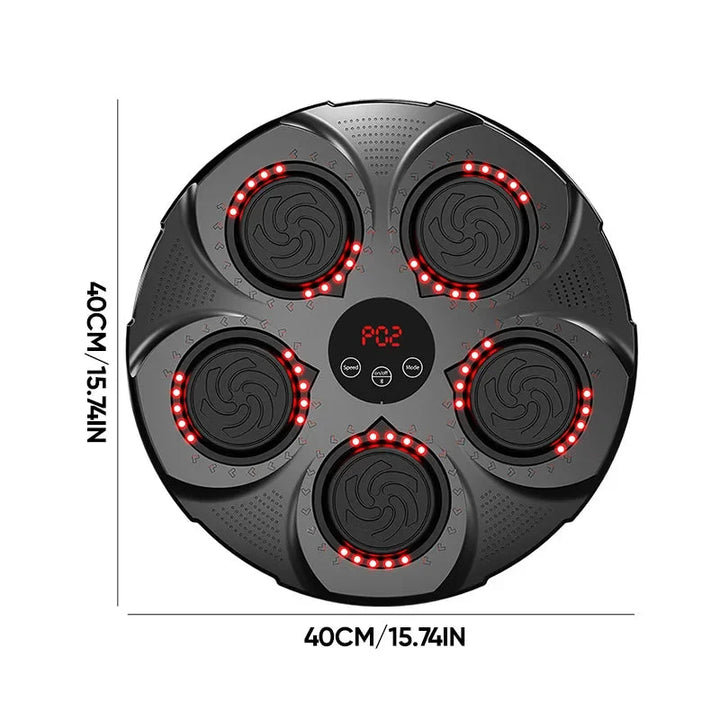 Vikbua™ Veggmontert boksemaskin med musikk, Bluetooth og lys