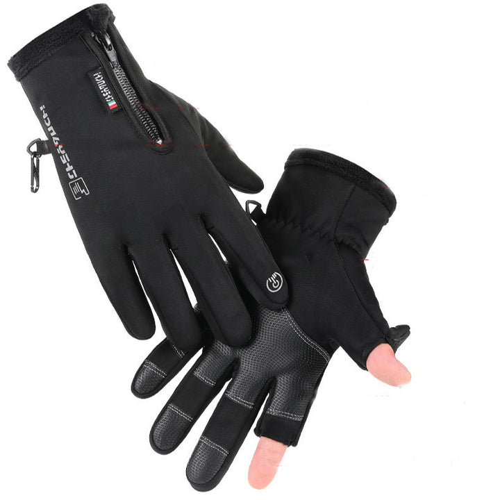 Vinterhansker med vippbare fingertupper