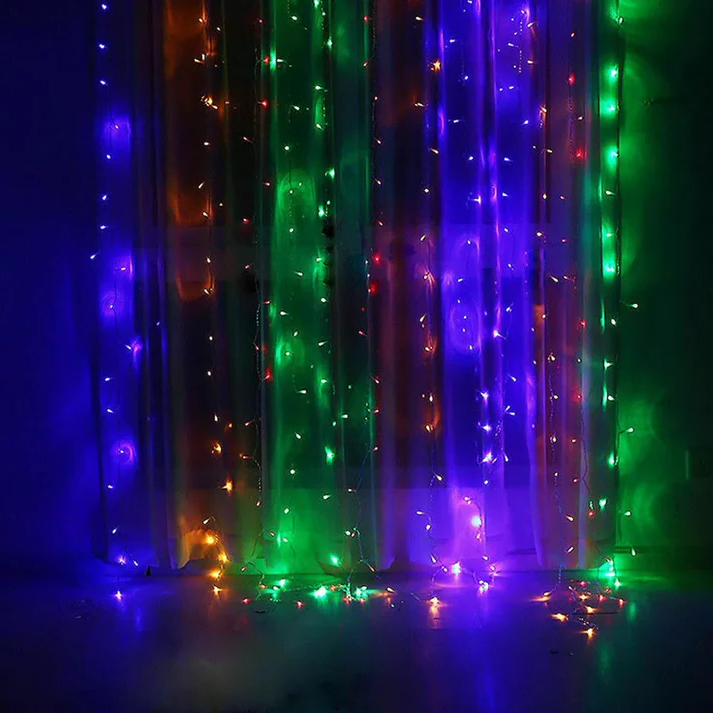 Vikbua™ Lysgardin med LED-lys, fjernkontroll og flere lysmoduser