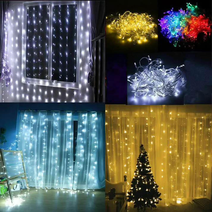 Vikbua™ Lysgardin med LED-lys, fjernkontroll og flere lysmoduser