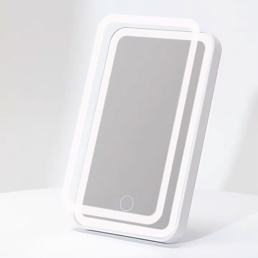Vikbua™ Sminkespeil til bilen med LED-lys og justerbar styrke