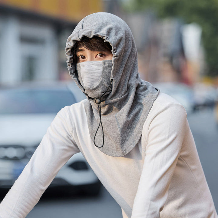 Vikbua™ Sykkelhette med ansiktsmaske og innebygd halsvarmer