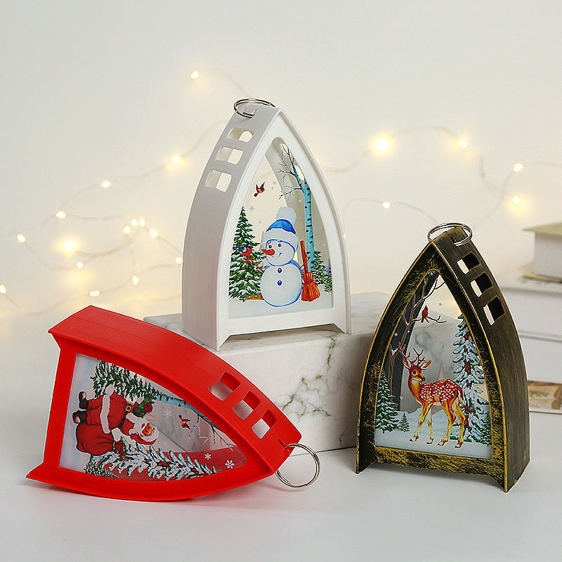 Vikbua™ Håndmalte LED-julefigurer – nisse, snømann og reinsdyr