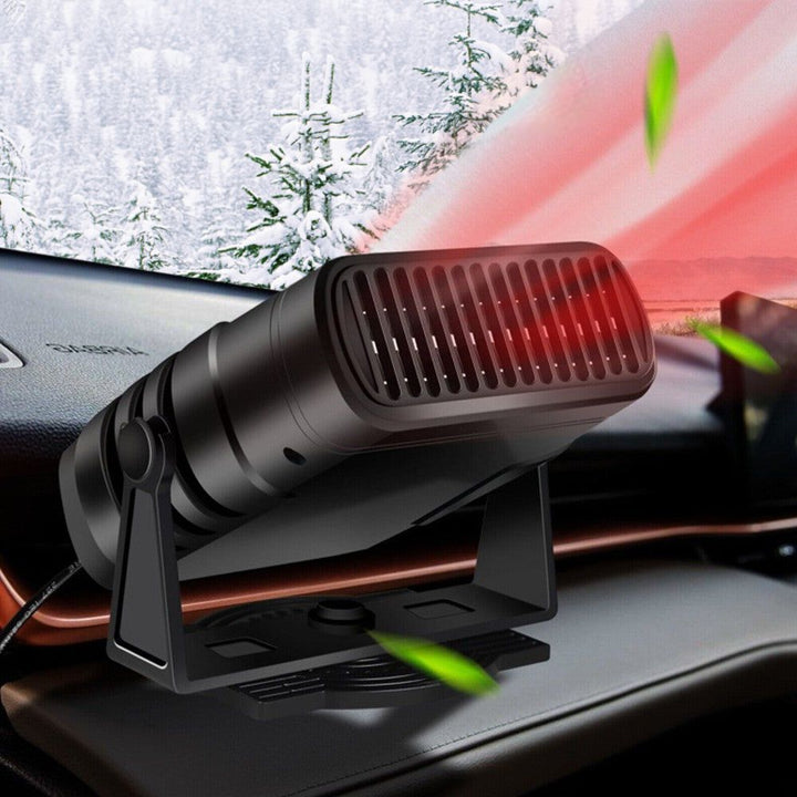 Vikbua™ 12V varmevifte til bil med kjølefunksjon og 360° dreibar fot