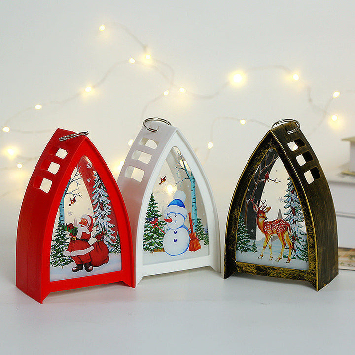 Vikbua™ Håndmalte LED-julefigurer – nisse, snømann og reinsdyr