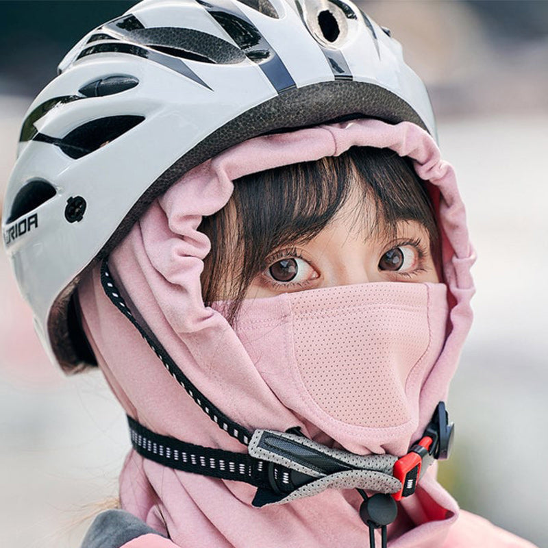 Vikbua™ Sykkelhette med ansiktsmaske og innebygd halsvarmer