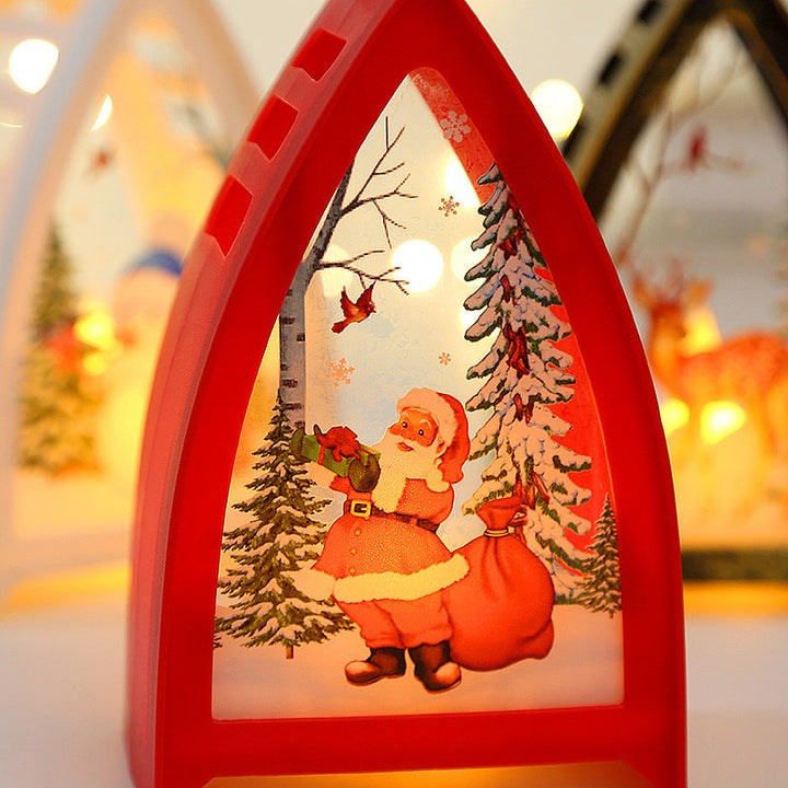 Vikbua™ Håndmalte LED-julefigurer – nisse, snømann og reinsdyr