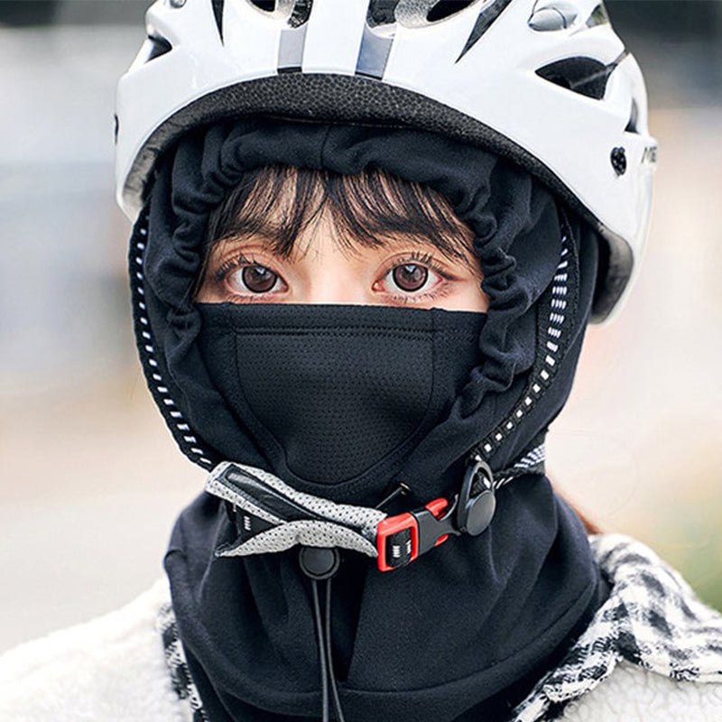 Vikbua™ Sykkelhette med ansiktsmaske og innebygd halsvarmer