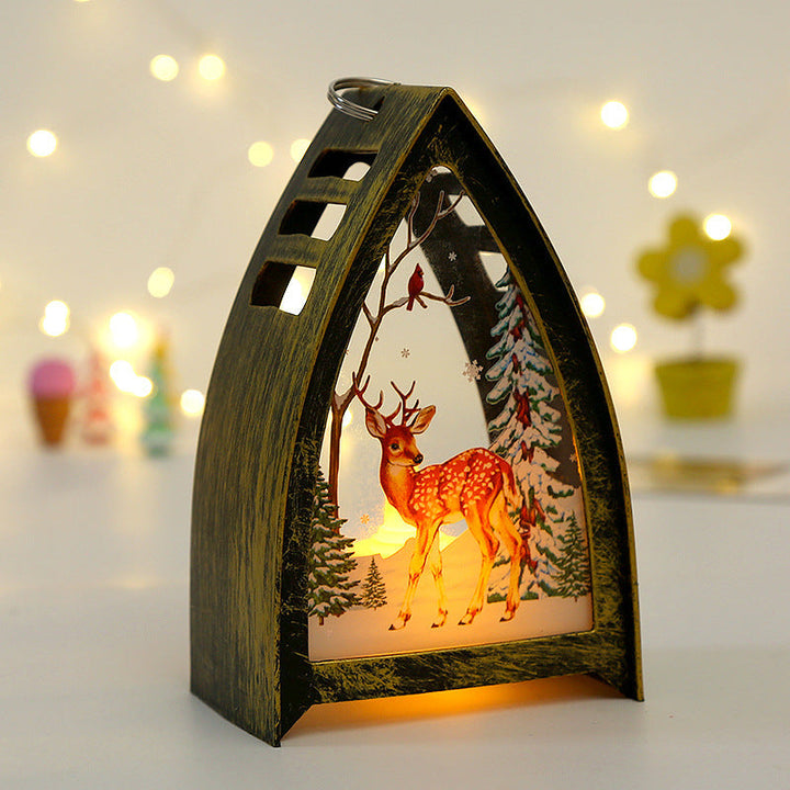 Vikbua™ Håndmalte LED-julefigurer – nisse, snømann og reinsdyr