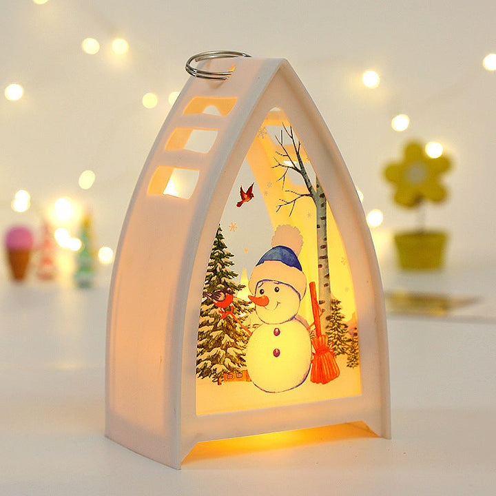 Vikbua™ Håndmalte LED-julefigurer – nisse, snømann og reinsdyr