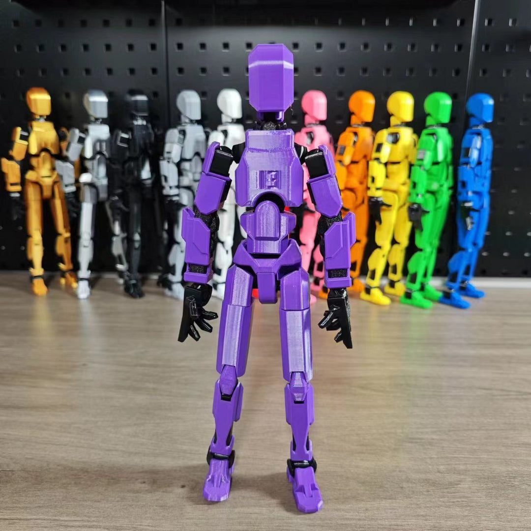 Bevegelig robotfigur i positur