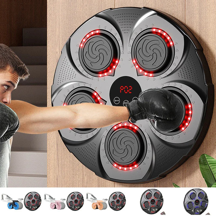 Vikbua™ Veggmontert boksemaskin med musikk, Bluetooth og lys