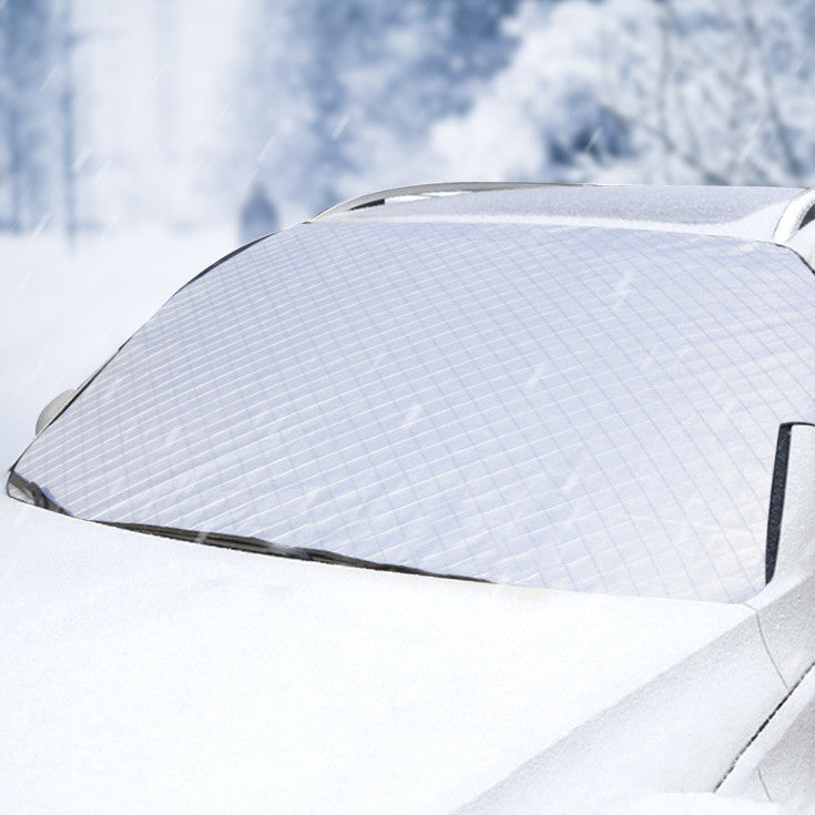 Vikbua™ Magnetisk frontruteskydd mot snø og rim med speildeksler