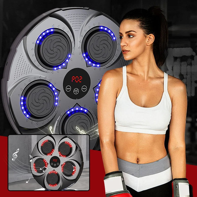 Vikbua™ Veggmontert boksemaskin med musikk, Bluetooth og lys