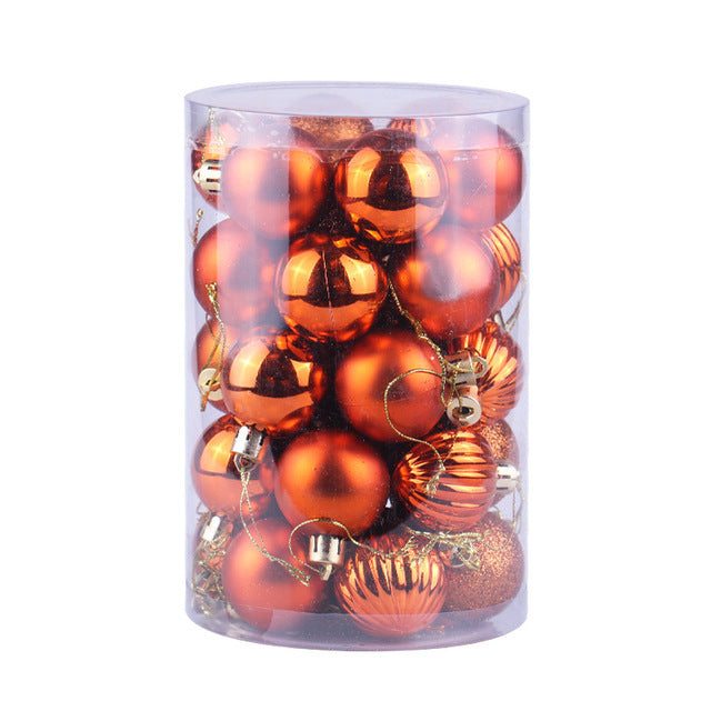Vikbua™ Julekuler 4 cm, sett med 34 i flotte farger
