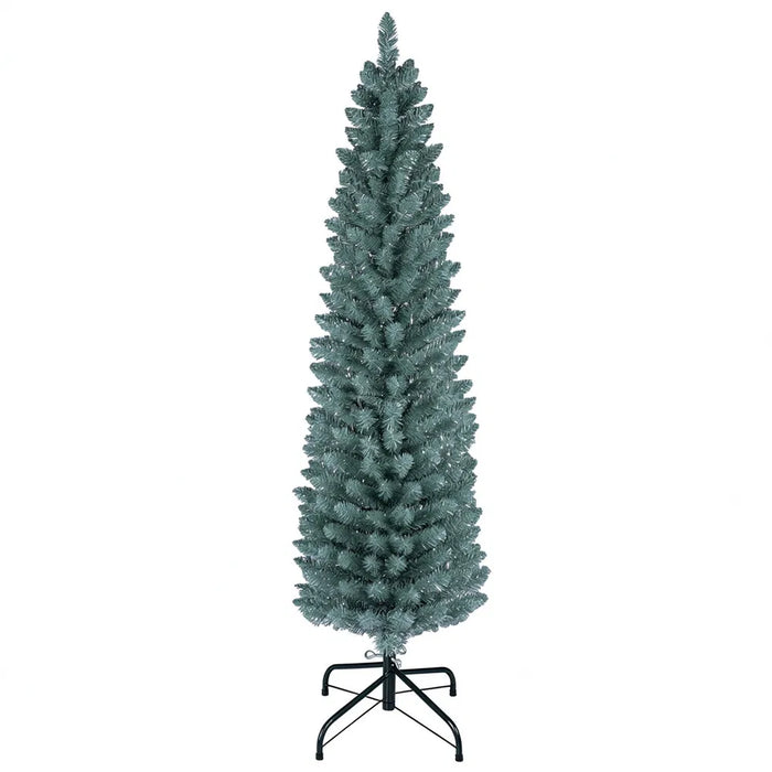 Vikbua Lite frostet juletre 152 cm med sølvnåler