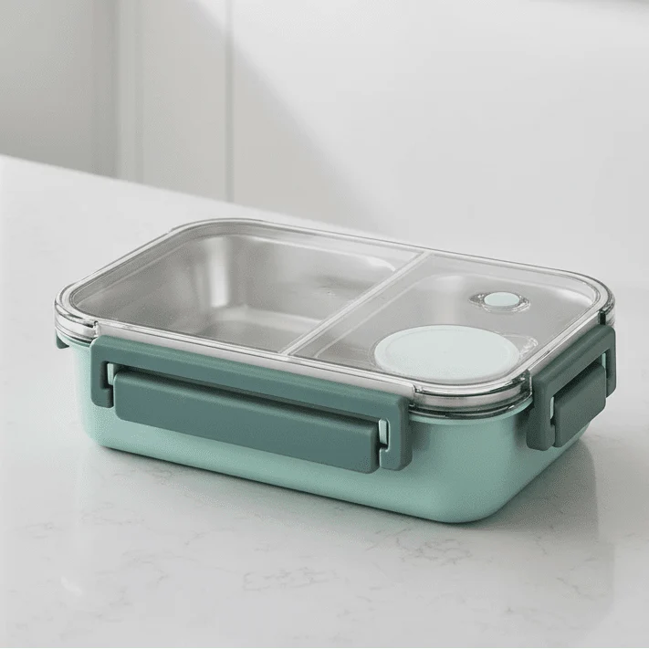 Vikbua™ Isolert mattermos med lekkasjesikkert lokk for varm mat på farten