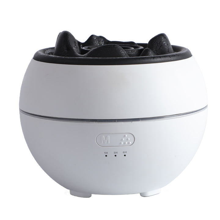 Vulkan diffuser med flamme, 300 ml tank og timer opptil 10 timer