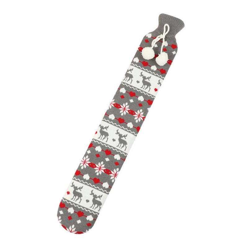 Vikbua™ Ekstra lang varmeflaske 72 cm med mykt trekk