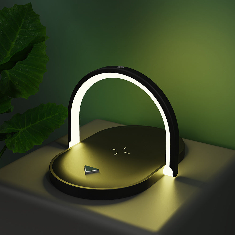 Sammenleggbar lampe med mobil som lades