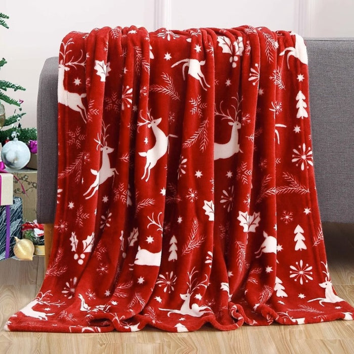 Vikbua Dobbeltsidig julepledd i myk flanell