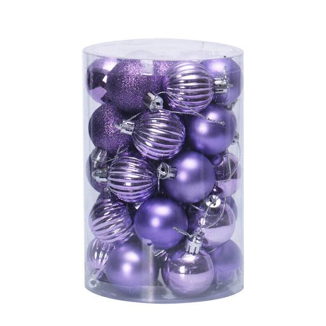 Vikbua™ Julekuler 4 cm, sett med 34 i flotte farger