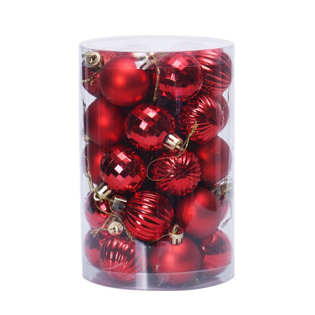 Vikbua™ Julekuler 4 cm, sett med 34 i flotte farger