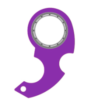 Fidget spinner som nøkkelring