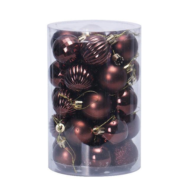 Vikbua™ Julekuler 4 cm, sett med 34 i flotte farger