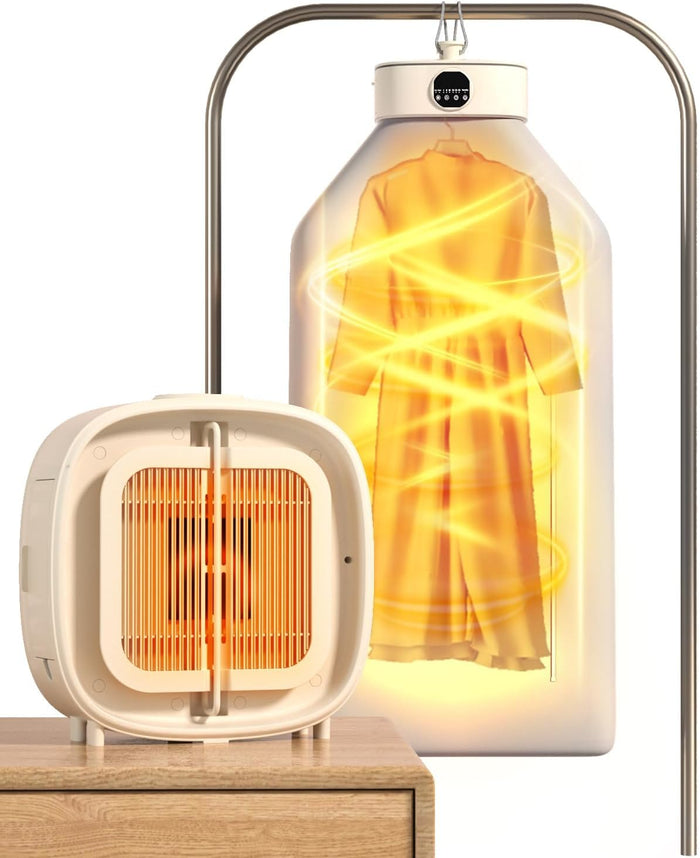 Vikbua™ Bærbar tørketrommel og varmeovn 800 W med timer