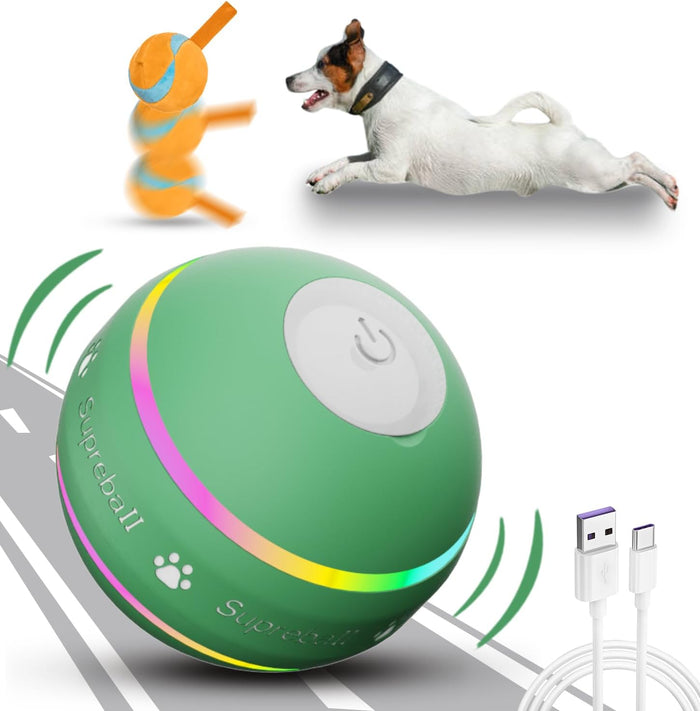 Vikbua™ Selvgående hundeball med rulle- og sprettmodus