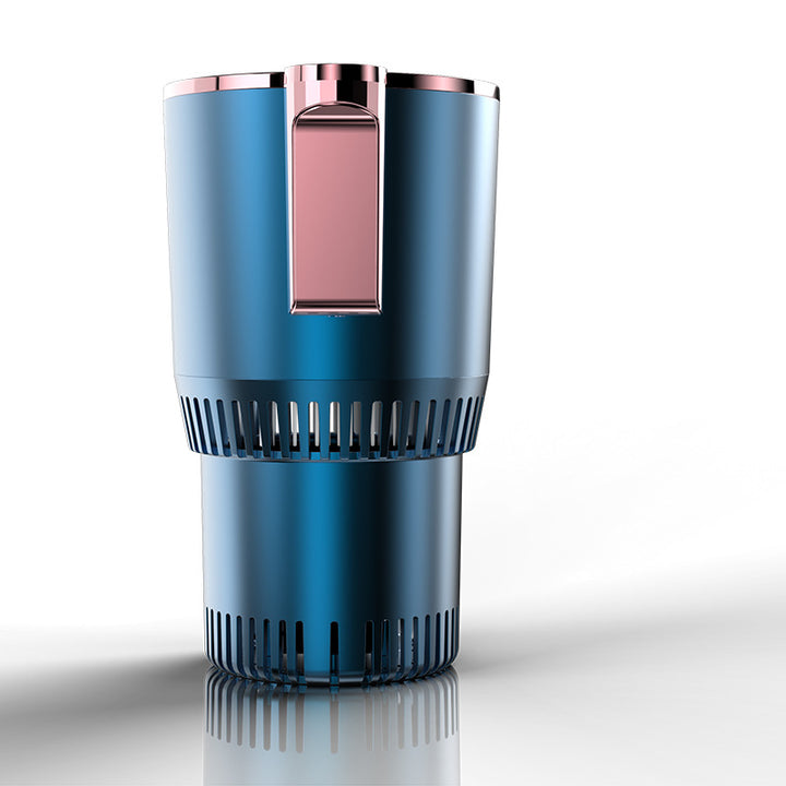 Koppholder med display i bilens midtkonsoll