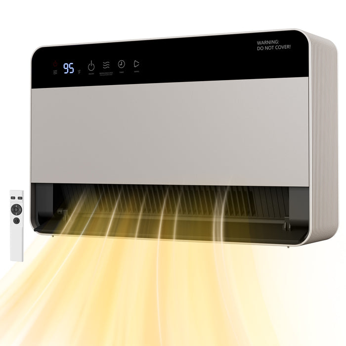 Vikbua Veggmontert varmeovn 1500 W med 4 moduser og timer