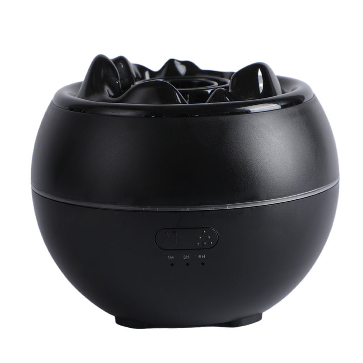 Vulkan diffuser med flamme, 300 ml tank og timer opptil 10 timer