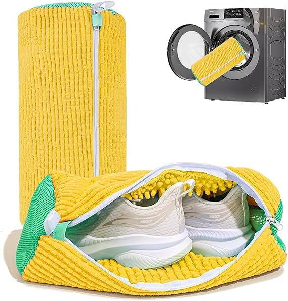 Vikbua™ Vaskepose for joggesko med 1000 myke børster for vaskemaskinen