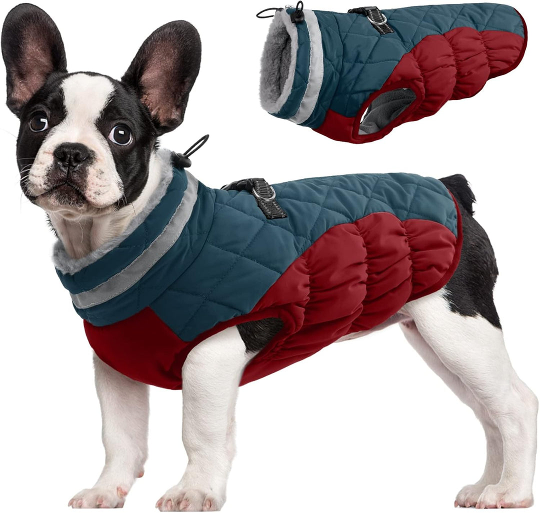 Vikbua™ Vanntett vinterjakke til hund med innebygd sele og fleece