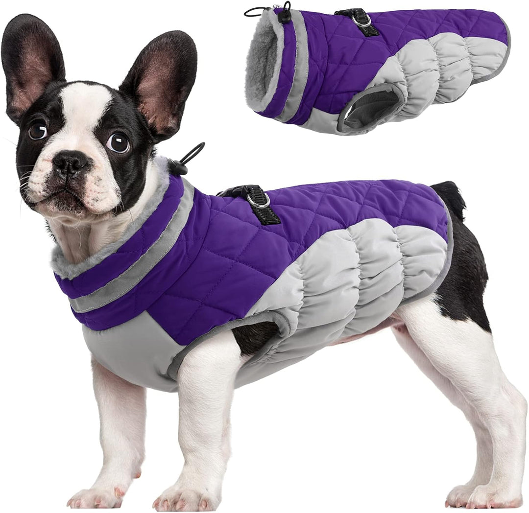 Vikbua™ Vanntett vinterjakke til hund med innebygd sele og fleece
