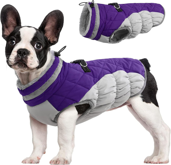 Vikbua™ Vanntett vinterjakke til hund med innebygd sele og fleece