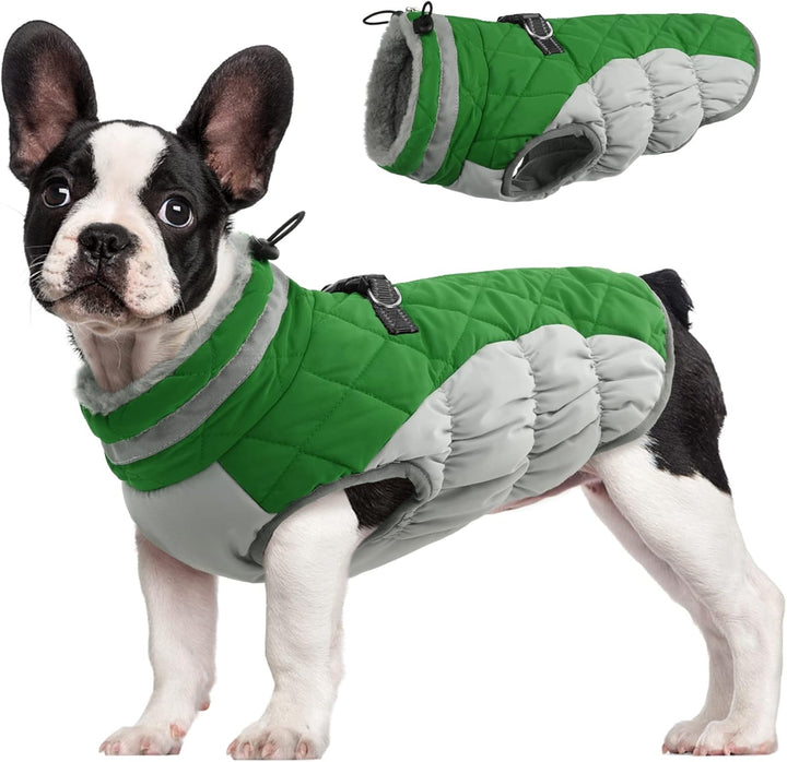 Vikbua™ Vanntett vinterjakke til hund med innebygd sele og fleece