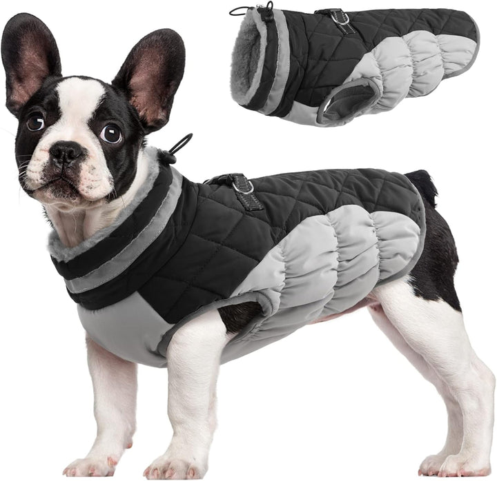 Vikbua™ Vanntett vinterjakke til hund med innebygd sele og fleece