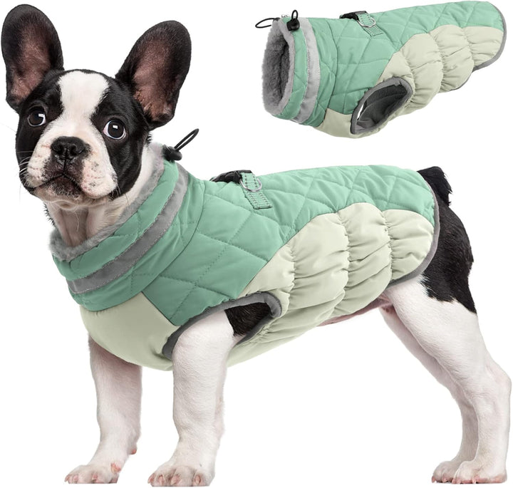 Vikbua™ Vanntett vinterjakke til hund med innebygd sele og fleece