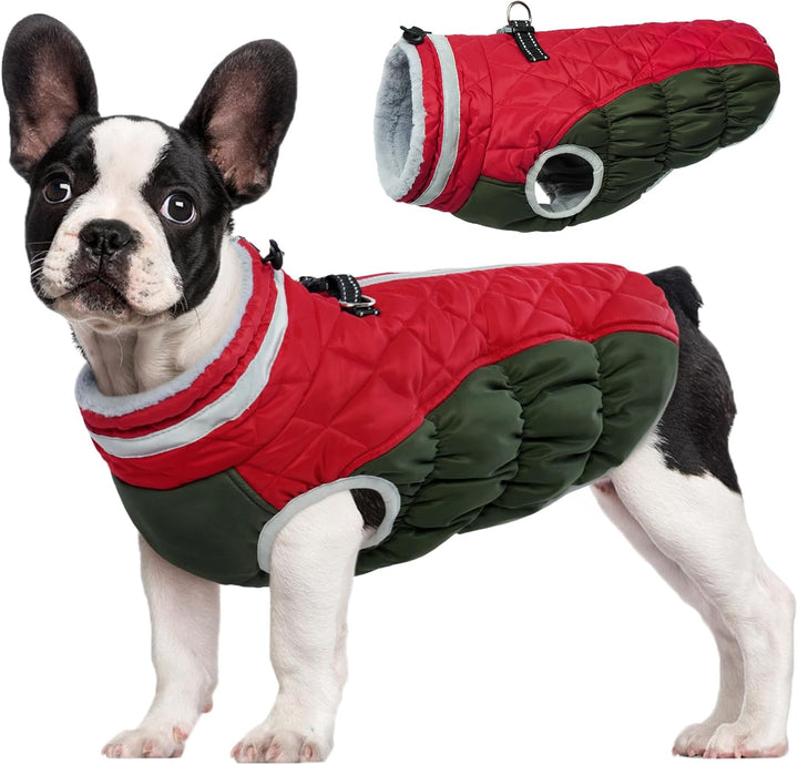 Vikbua™ Vanntett vinterjakke til hund med innebygd sele og fleece