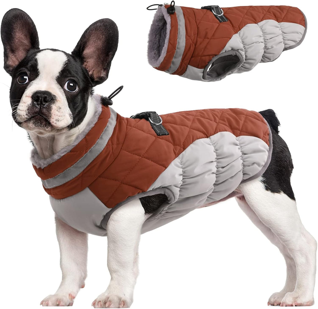 Vikbua™ Vanntett vinterjakke til hund med innebygd sele og fleece