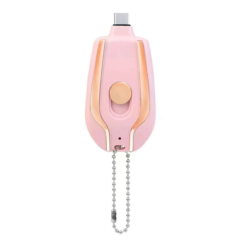 Mini powerbank på nøkkelring