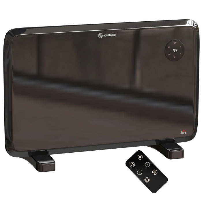 Vikbua Svart panelovn 1200 W med ukestimer og frostvakt
