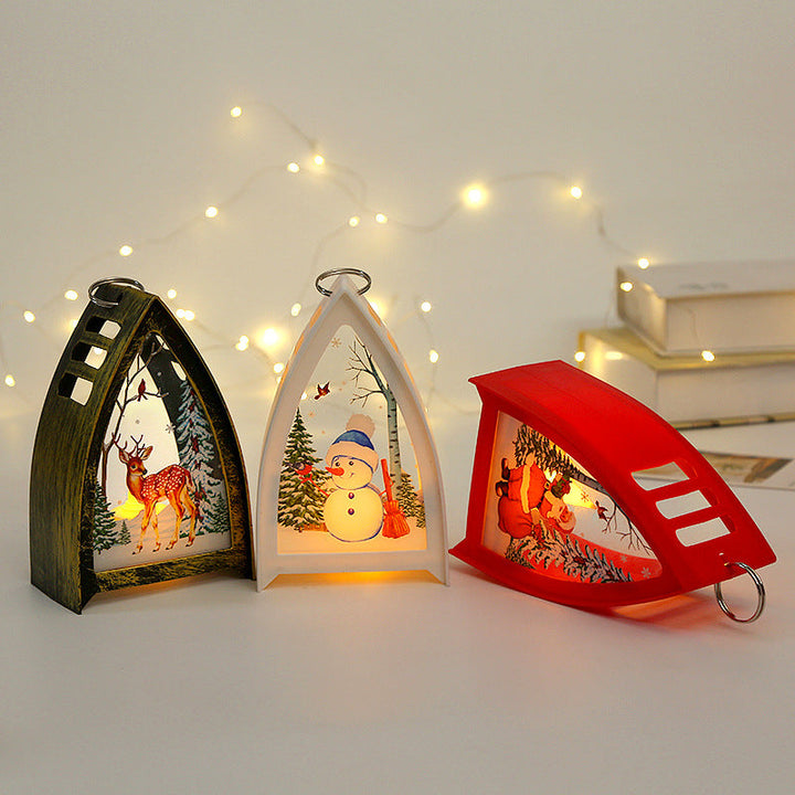 Vikbua™ Håndmalte LED-julefigurer – nisse, snømann og reinsdyr
